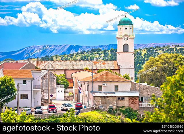 Historic town of Bribir in Vinodol valley view, Kvarner region of Croatia