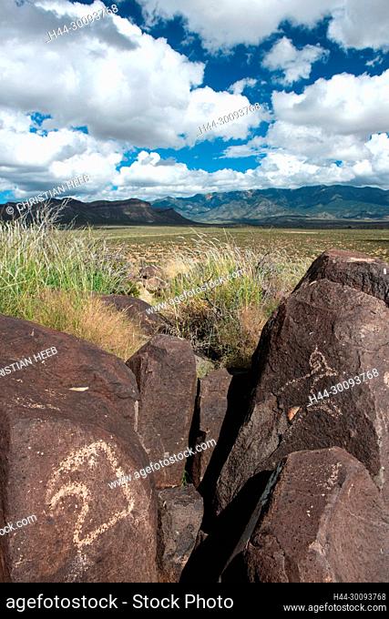 USA, New Mexico, Three Rivers Petroglyps