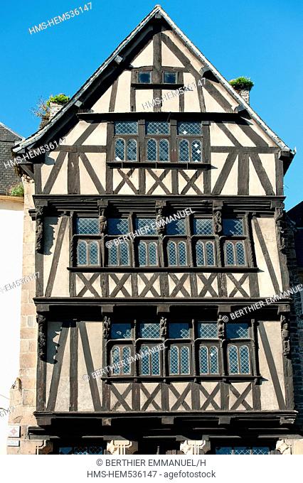 France, Finistere, Morlaix, house known as the Duchess Anne, Rue du Mur