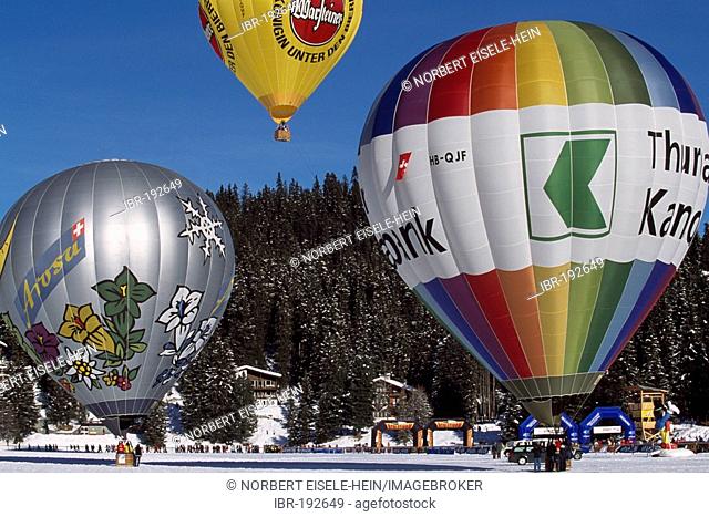 Arosa balloon festival, Grisons, Switzerland