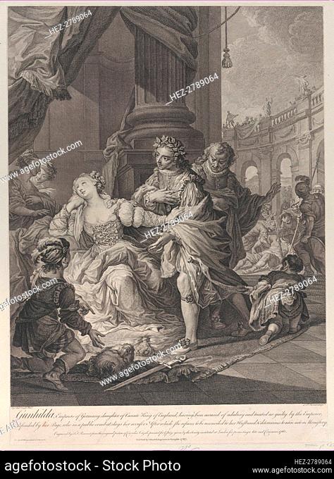 Gunhilda accused of adultery, 1760. Creator: Simon François Ravenet