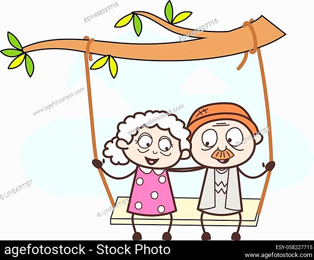 Cartoon old age love Stock Photos and Images | agefotostock