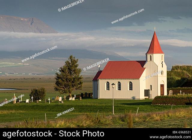 Glaumbaer or Glaumbær Church, Skagafjörður, Norðurland vestra, Iceland, Europe