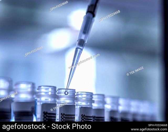 Genetic research, conceptual image