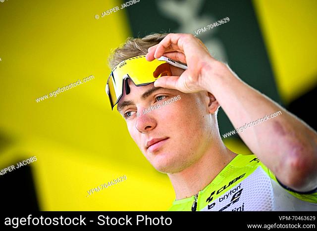 German Georg Zimmermann of Intermarche- Circus- Wanty pictured at the start of stage 10 of the Tour de France cycling race, a 167