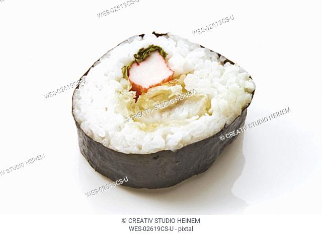 Sushi-Maki with Surimi and ginger