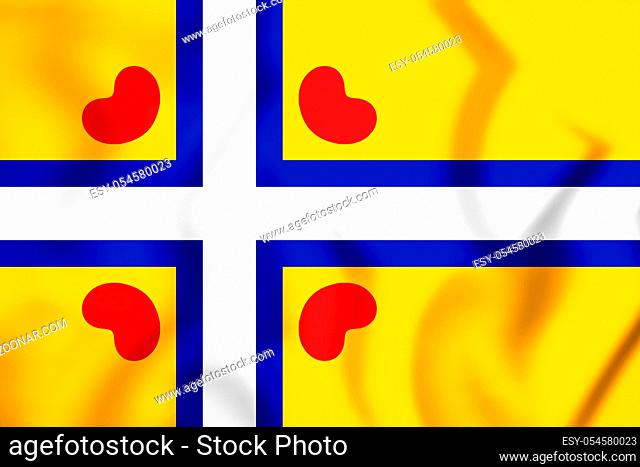 All Frisian Flag. 3D Illustration