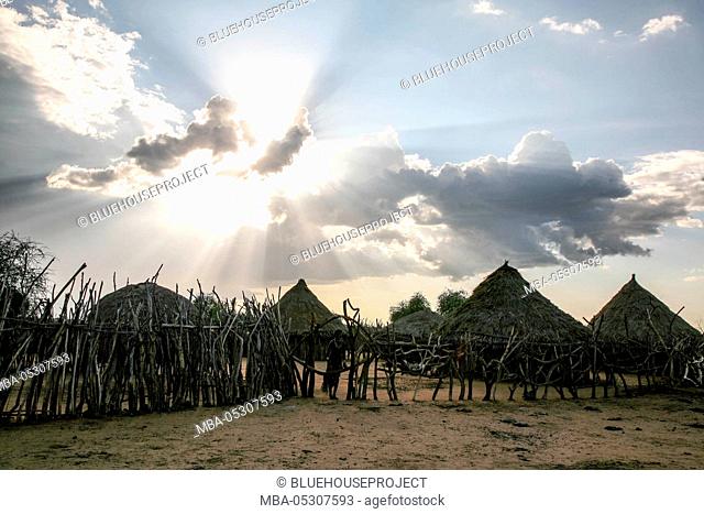 Turmi, region of the Southern Nations, Ethiopia Hamar village
