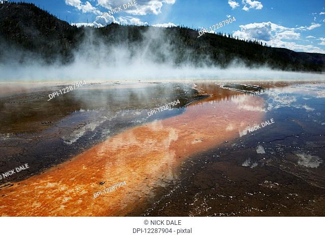 Prismatic pools 10, Yellowstone National Park; Wyoming, United States of America