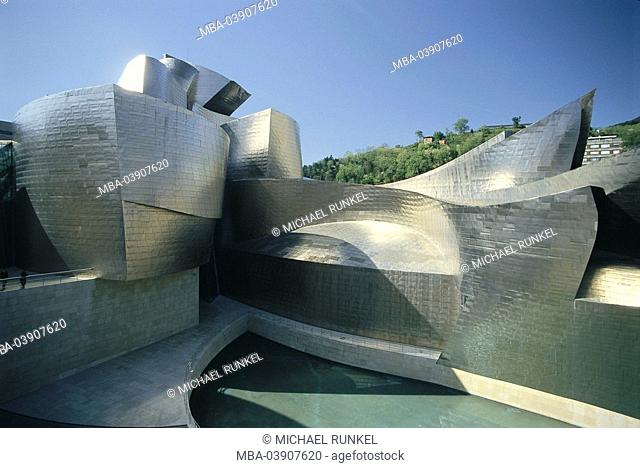 Spain, Basque country, Bilbao, Guggenheimmuseum, detail, no property release, Iberian peninsula, province Viscaya, sight, landmark, Guggenheim museum