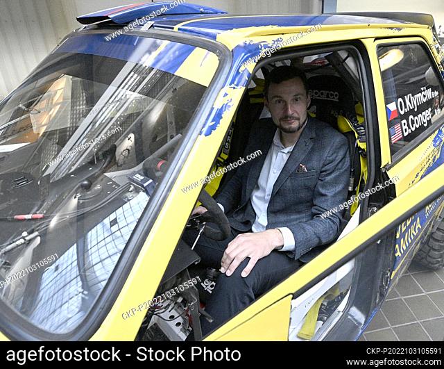Czech racer Ondrej Klymciw presents car Skoda 130 LR for Rallye Dakar in Prague, Czech Republic, October 31, 2022. (CTK Photo/Michal Krumphanzl)