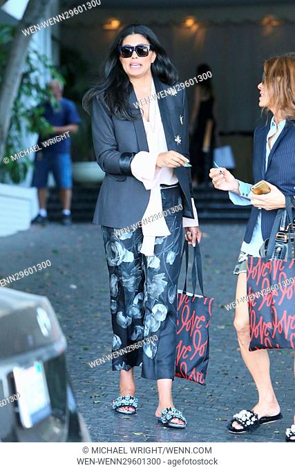 Celebrities seen leaving Revlon's Annual Philanthropic Luncheon at Chateau Marmont Featuring: Rachel Roy Where: Los Angeles, California
