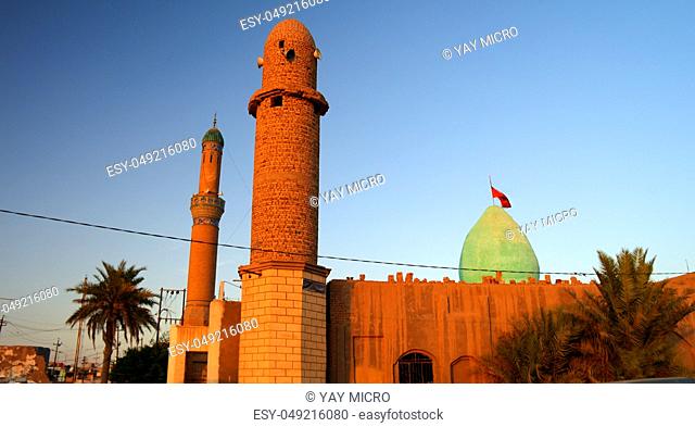 Exterior view of Nasiriyah mosque in Iraq