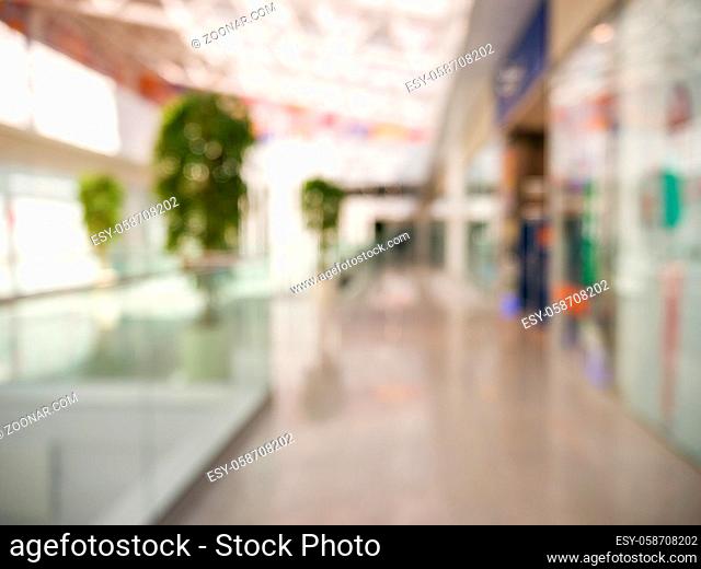 Abstract background of shopping mall, shallow depth of focus
