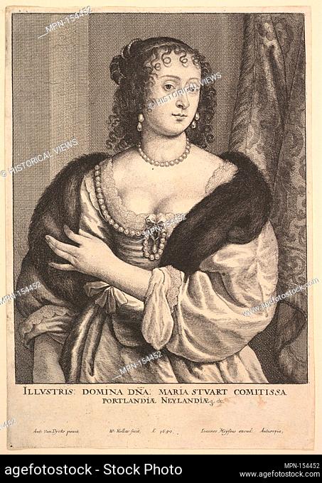 Frances Stuart, Countess of Portland. Series/Portfolio: Icones Principum Virorum; Artist: Wenceslaus Hollar (Bohemian, Prague 1607-1677 London); Artist: After...