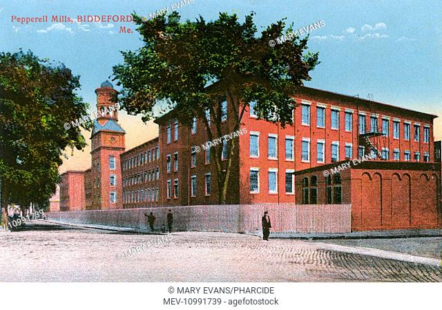 Pepperell Mills (textile) in Biddeford, Maine, USA