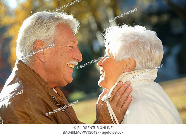 senior couple in autumn