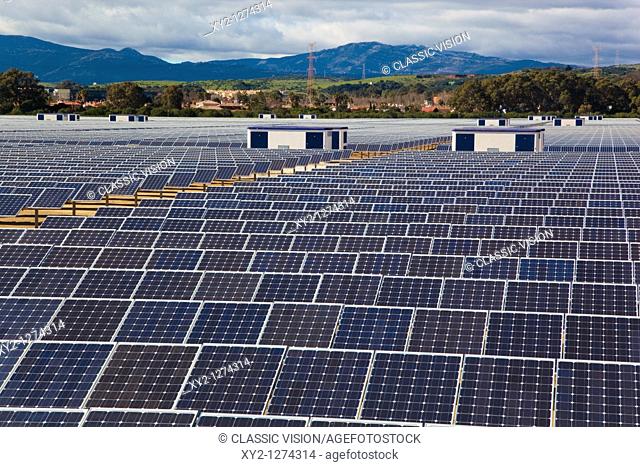 Solar energy centre near Guadarranque-San Roque, Cadiz Province, Spain