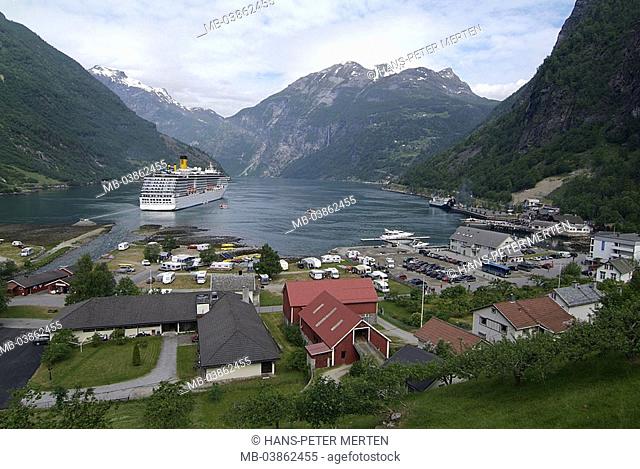 Norway, More og Romsdal, Geirangerfjord, place, cruise-ship, Costa Atlantica