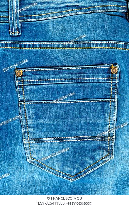Zipper detail of pants in jeans for men light blue color