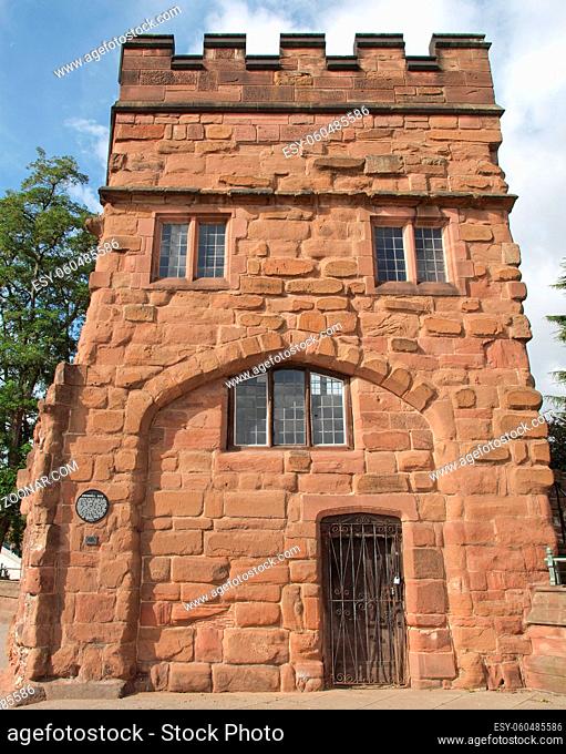 Swanswell Priory Gate in the medieval fortified town walls, Coventry, UK