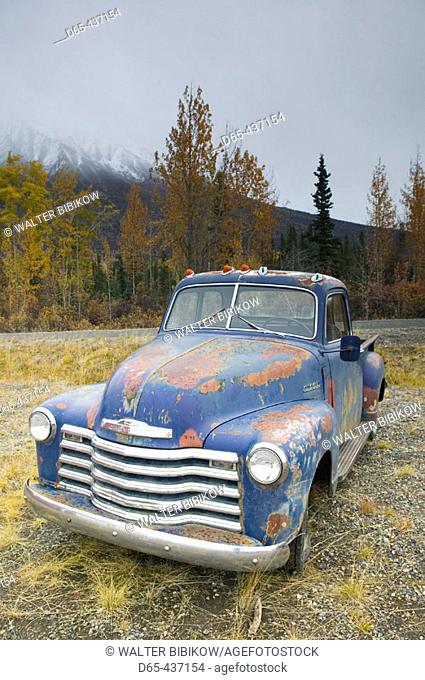 1950's Chevrolet Pickup Truck. McCarthy. Interior. Alaska. USA