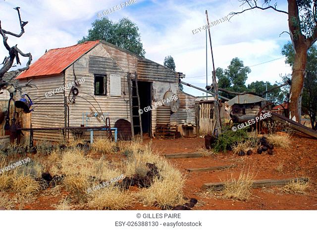 phantom city of Leonora in the Australia Western which was used to place the blue-collar worker of the goldmine, city now given up and preserved in the state as...