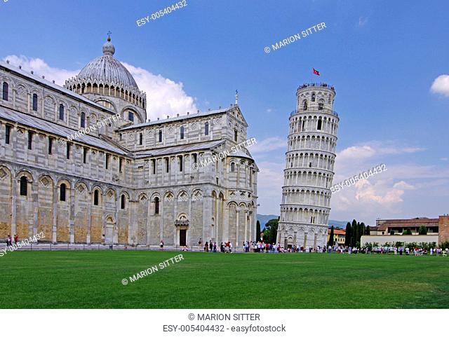 Pisa - Dom mit schiefen Turm v.Pisa