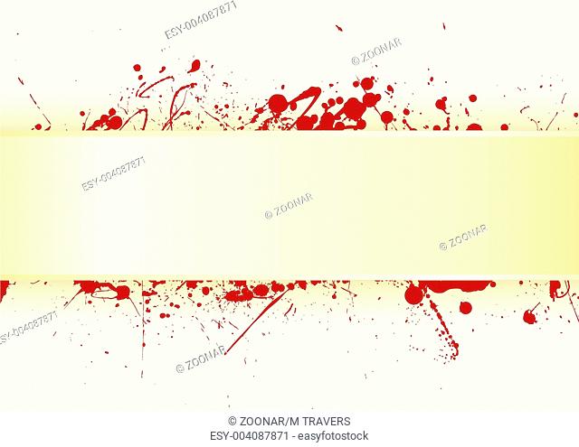 Paper tab blood splat