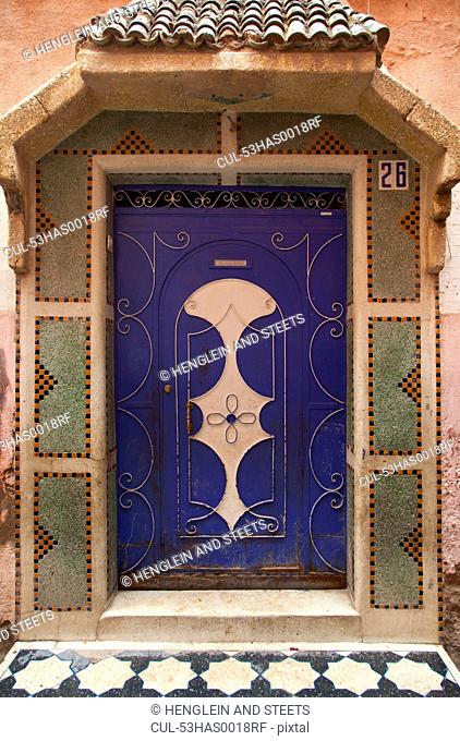 Ornate tiled doorway