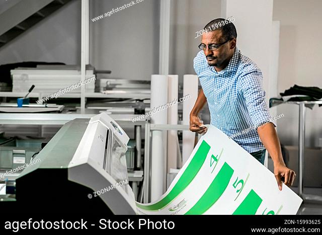 Johannesburg, South Africa - May 2, 2017: Large format digital poster printing service