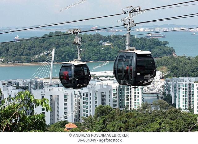 Cable car at Mount Faber, Singapore, Asia