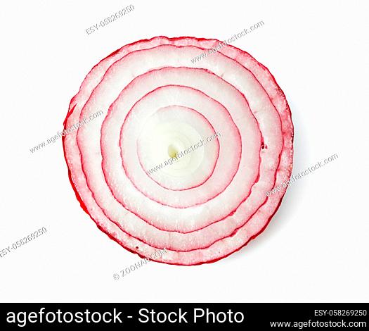 Red onion (shallot) isolated on white background