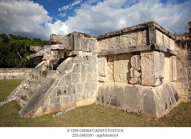 Temple in Maya Archeological Site Chichen Itza, Yucatan Province, Mexico, Central America