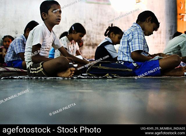 Christian school in Dharavi slum, Mumbai