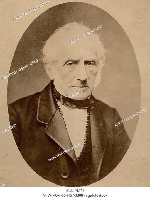 Portrait of the writer Alessandro Manzoni (1785-1873), shot 1865 ca