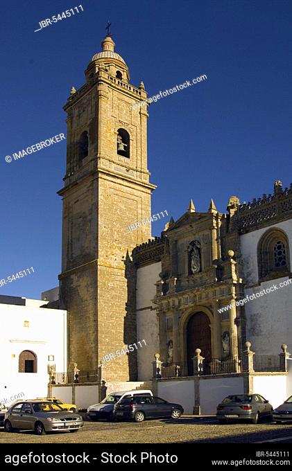 Bell tower of the Church of Santa Maria, Medina Sidonia, White Villages, Pueblos Blancos, Andalusia, Spain, Europe