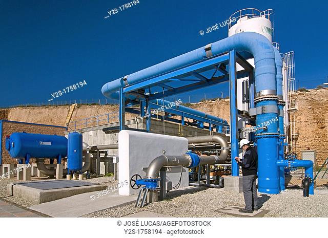 Desalination plant, Carboneras, Almeria-province, Spain
