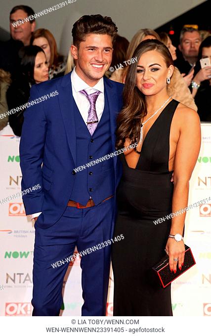 The National Television Awards 2016 (NTA's) held at the O2 Arena - Arrivals Featuring: Ashleigh Defty, Jordan Davies Where: London