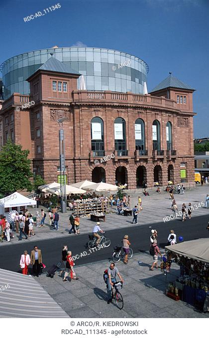 State theatre Gutenbergplatz Mainz Rhineland-Palatinate Germany