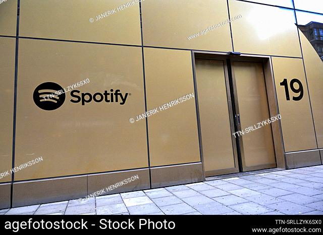Spotify head office in central Stockholm, Sweden, on December 4, 2023. Photo: Janerik Henriksson / TT / code 10010