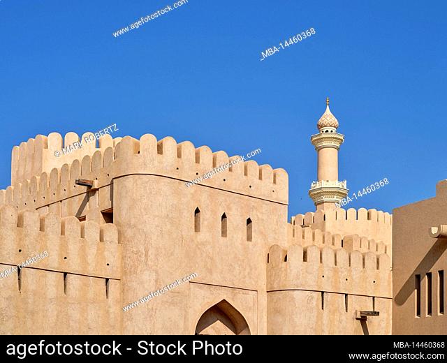 Colonades at the historic souq of Nizwa, Oman