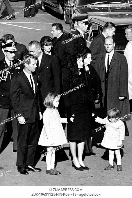 Nov. 25, 1963 - Washington D.C., USA - The shocking death of President JOHN F. KENNEDY stood at the forefront of a period of political and social instability in...