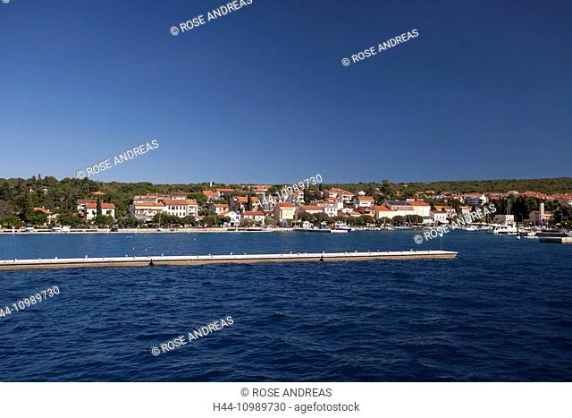 The harbour of Malinska, Krk island, Croatia, Kvarner bay, Adria