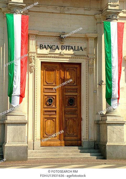 Emilia-Romagna, Italy, Reggio nell'Emilia, Europe, Banca D'Italia in the town of Reggio Emilia