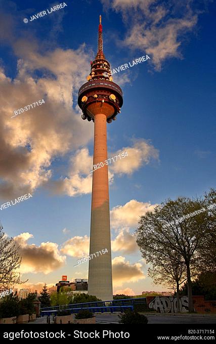 Torrespaña (Spanish television tower), Communications tower, Pirulí, Madrid, Spain, Europe