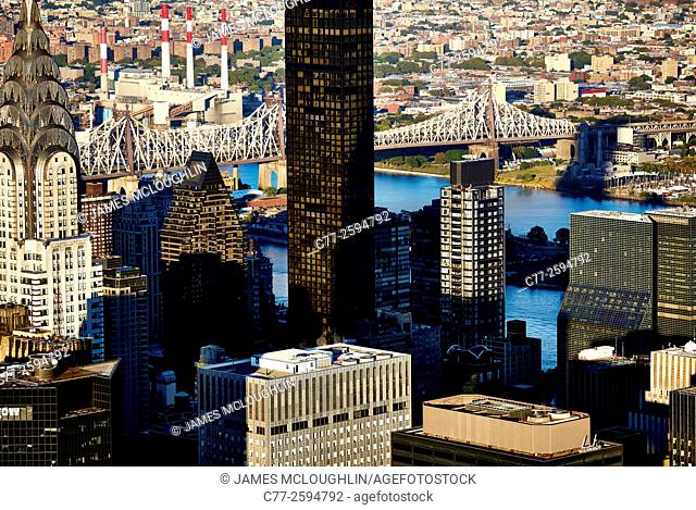 New York City, Manhattan, Skyline, Skyscrapers, 59th Street Bridge
