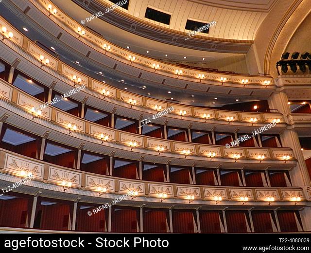 Vienna (Austria). View of the Vienna State Opera Auditorium