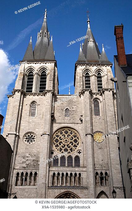 Facade of Eglise of St Nicolas Church, Blois, France