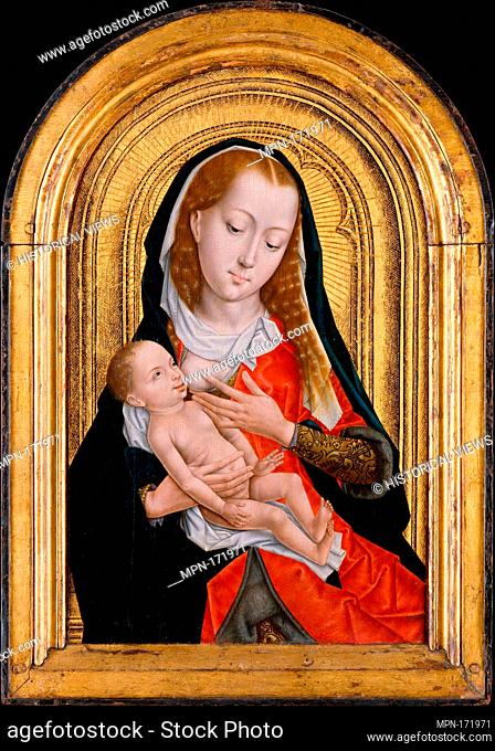 Virgin and Child. Artist: Master of the Saint Ursula Legend (Netherlandish, active late 15th century); Date: 1475-99; Medium: Oil on wood; Dimensions: Arched...